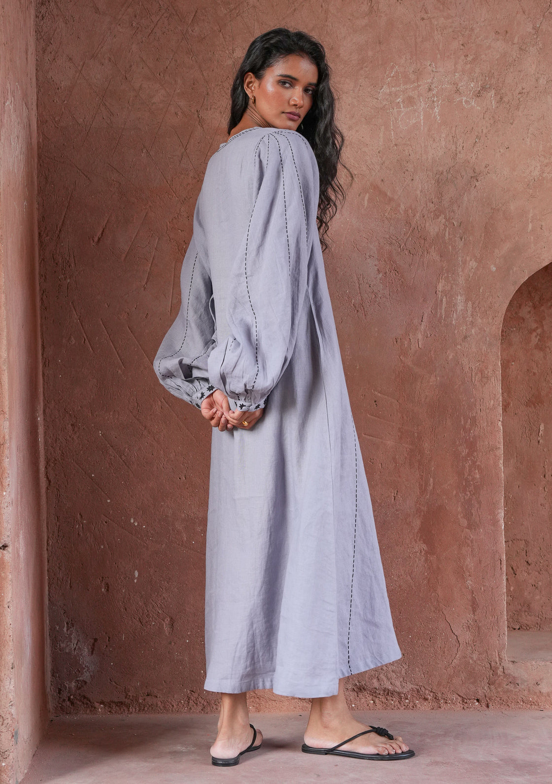 SAGE DRESS - POET'S BLUE
