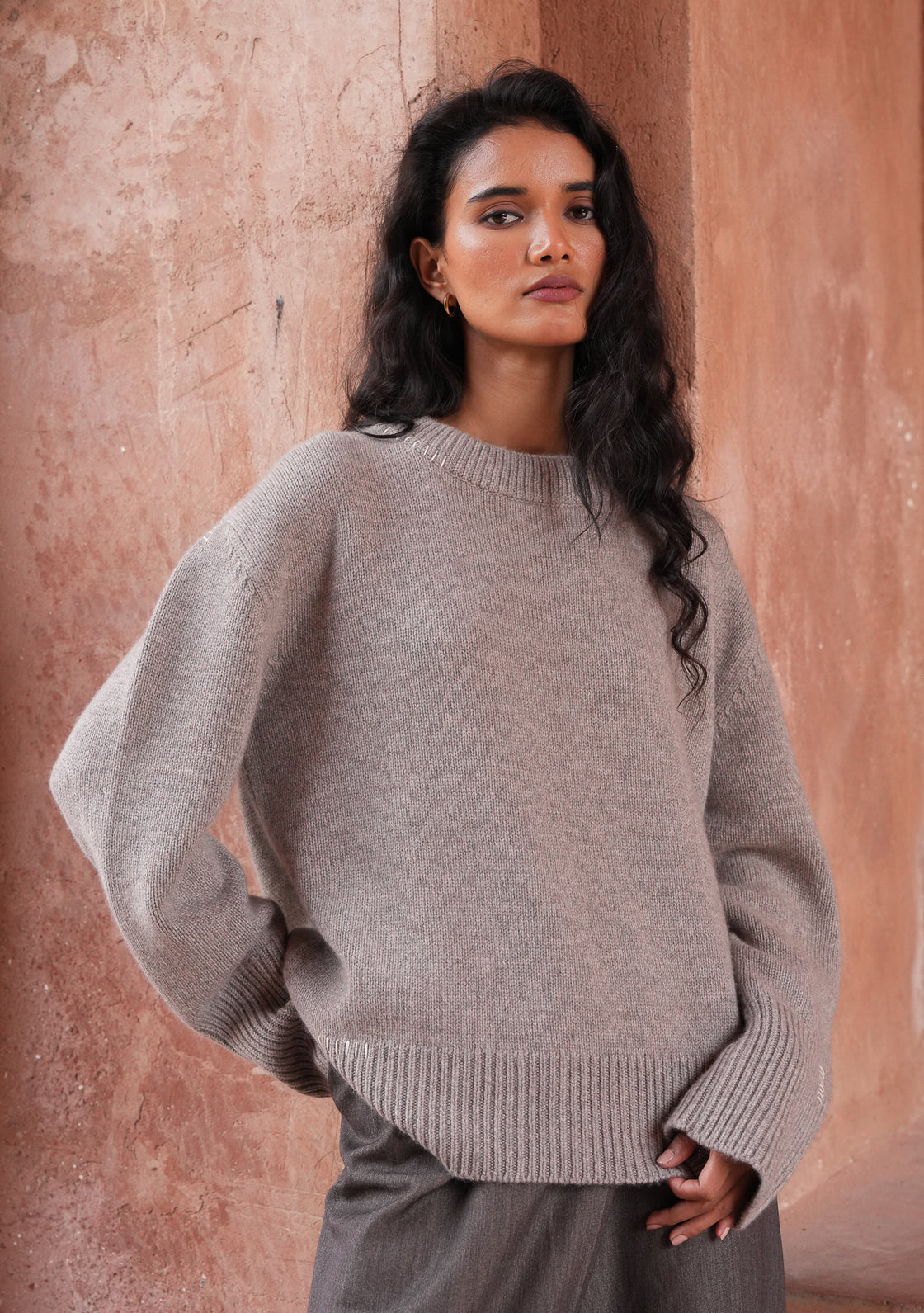 CEDAR SWEATER - DARK SAND