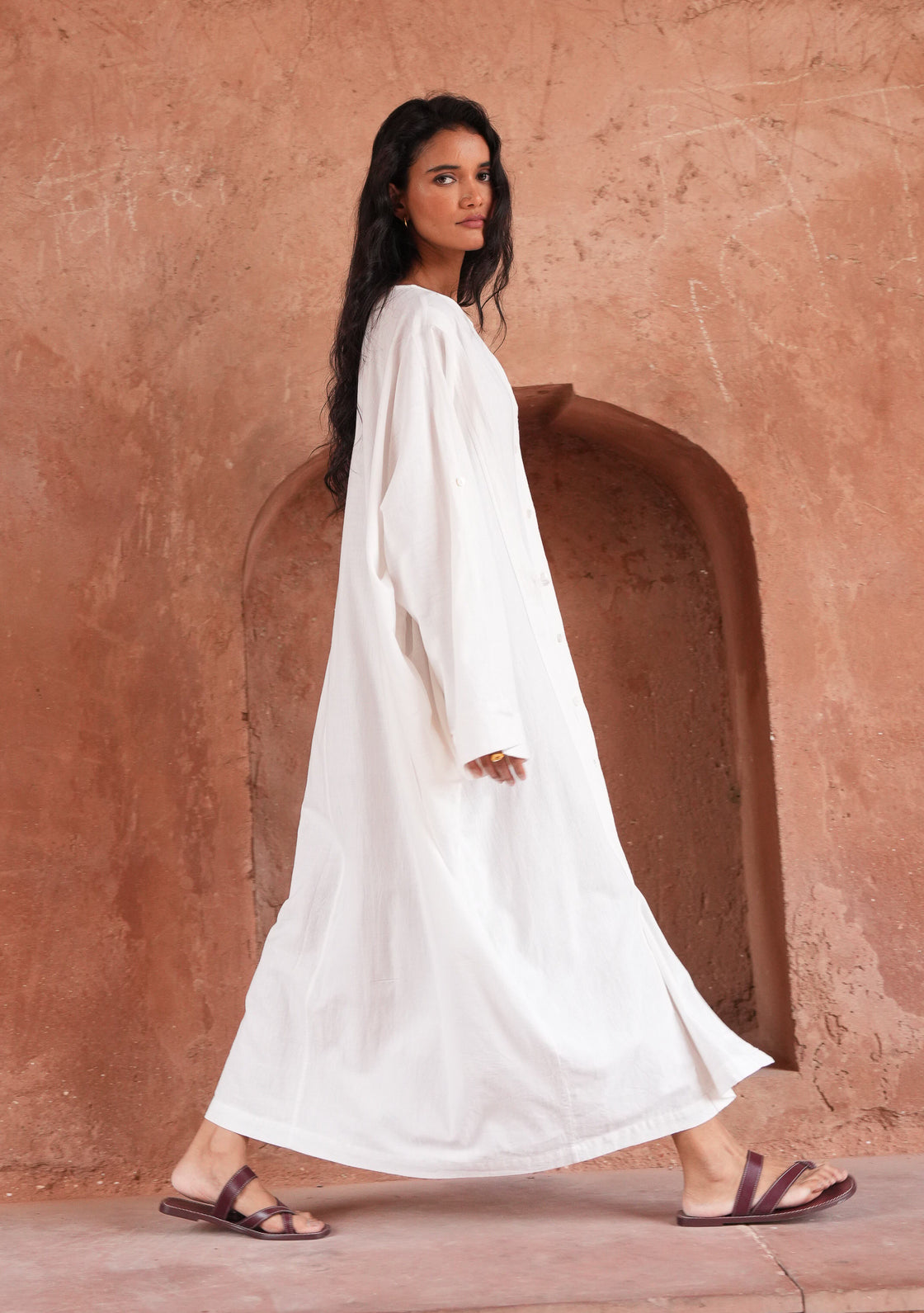 Linen Turmeric Dress - One Size