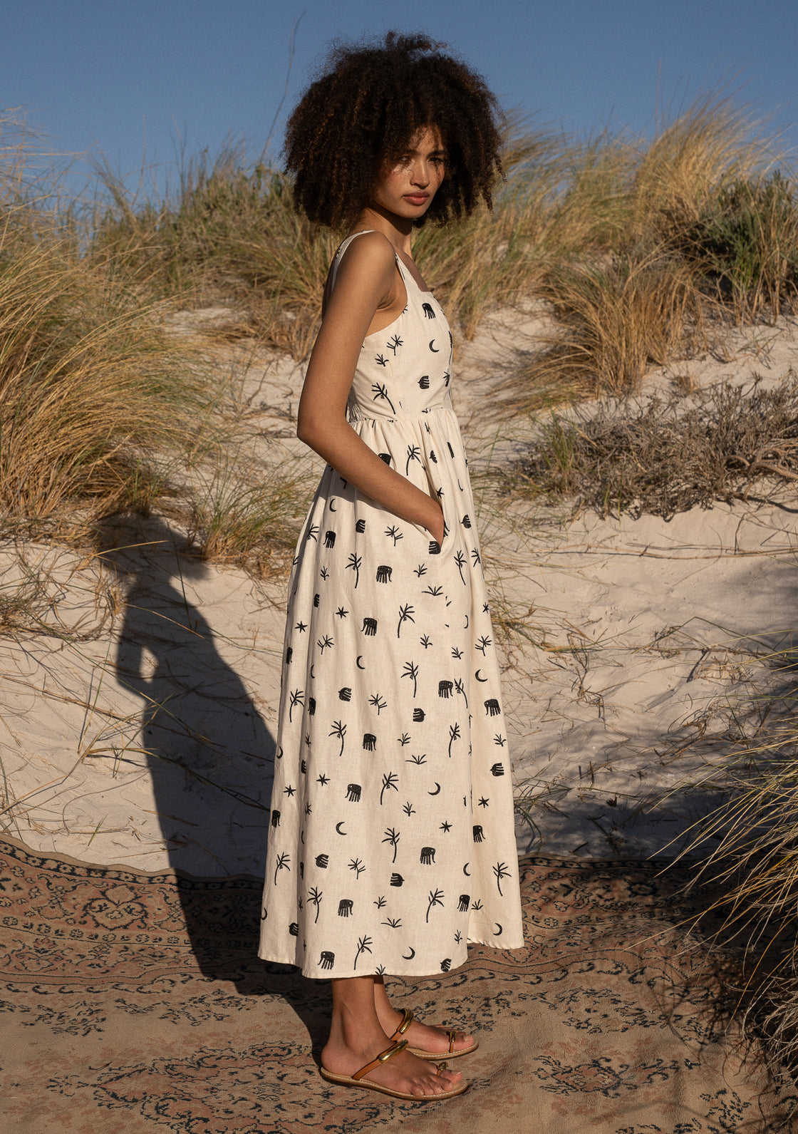 PALM DRESS - SAFARI HORIZON