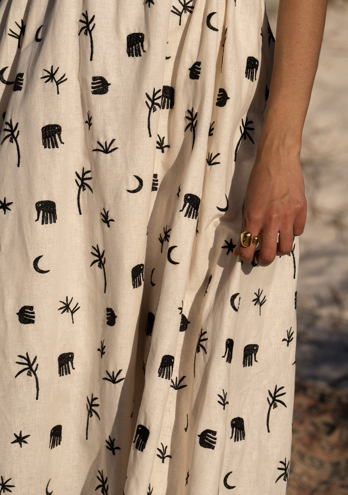 PALM DRESS - SAFARI HORIZON