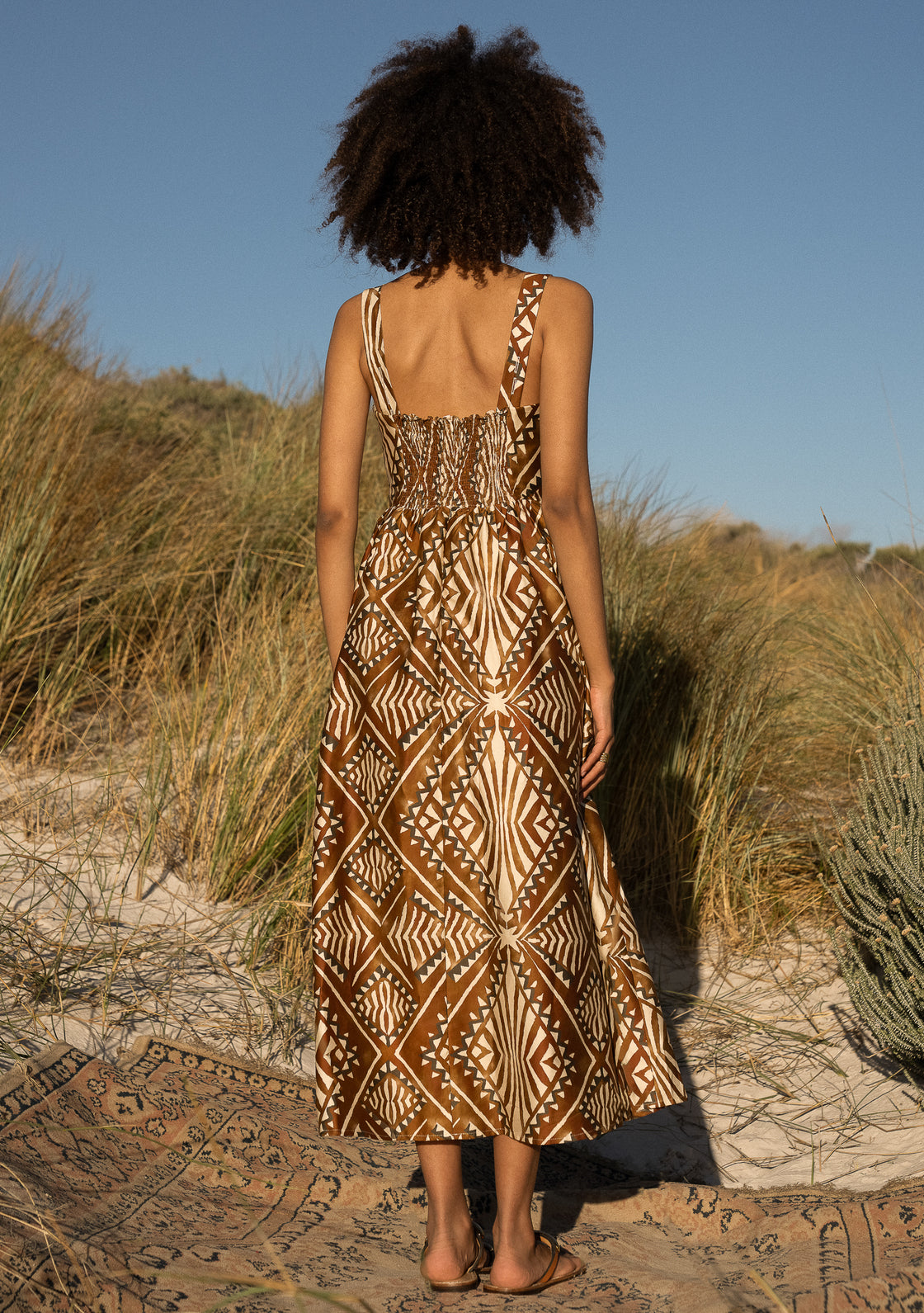 PALM DRESS - TRIBIAL DIAMONDS