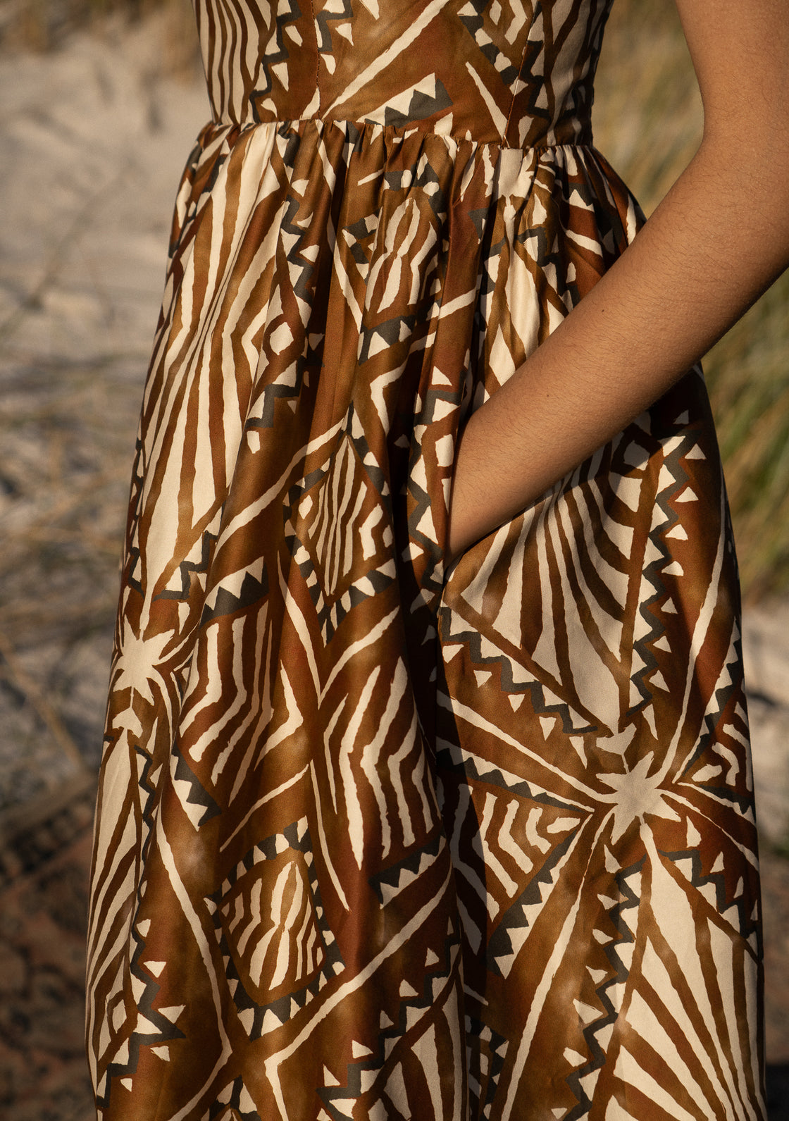 PALM DRESS - TRIBIAL DIAMONDS