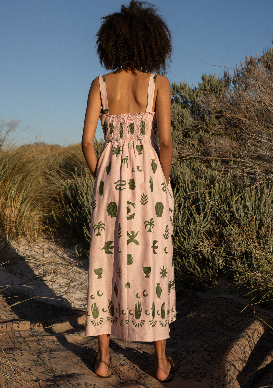 Palm Dress - Rose Dust