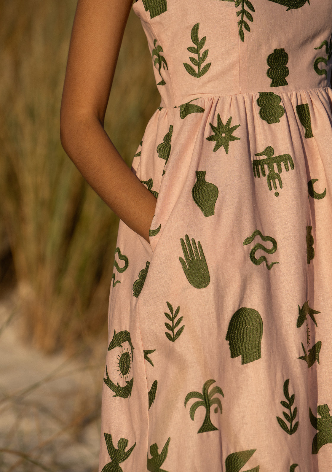Palm Dress - Rose Dust