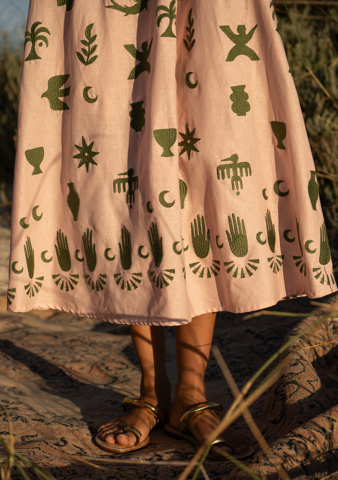 Palm Dress - Rose Dust