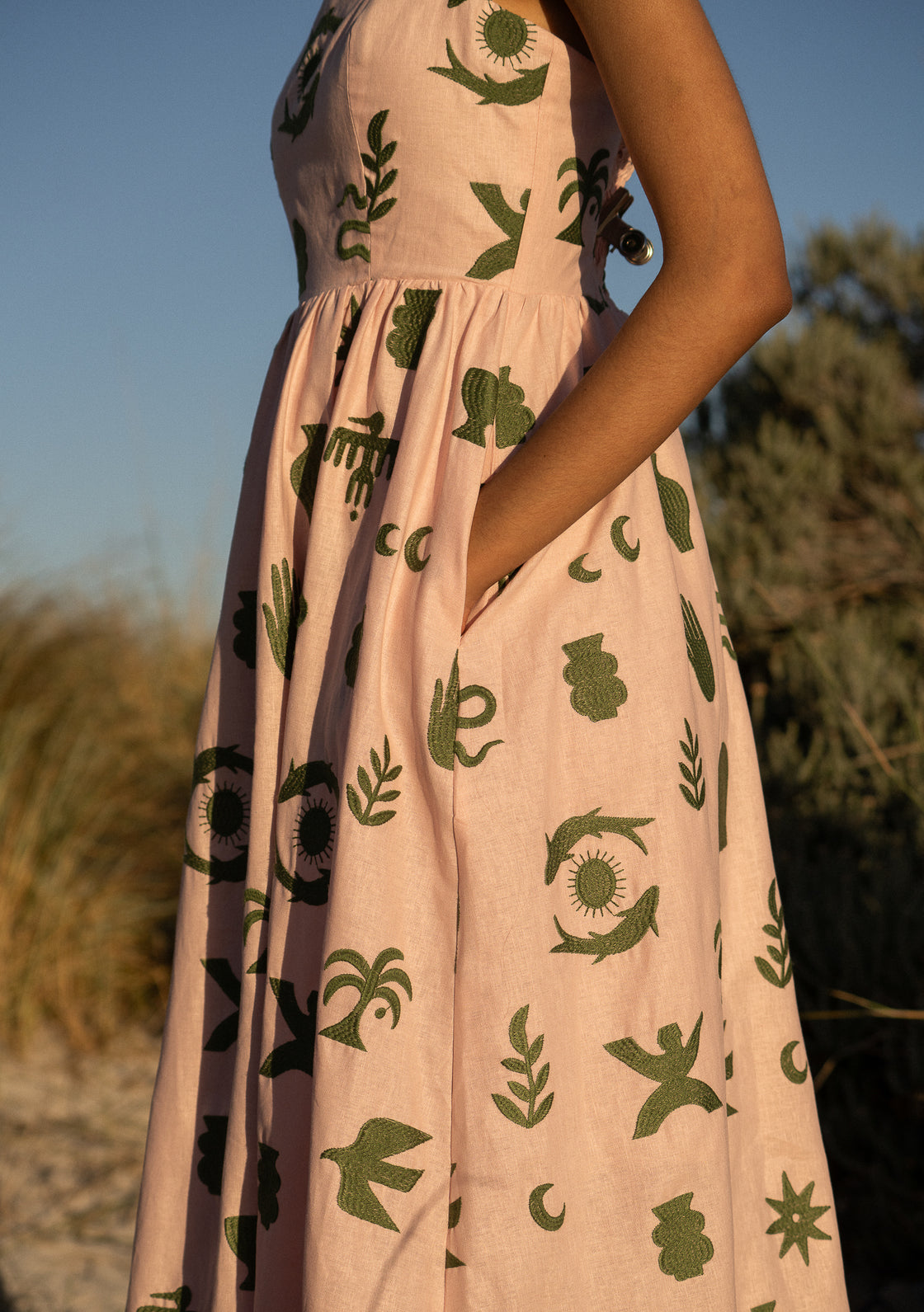 Palm Dress - Rose Dust