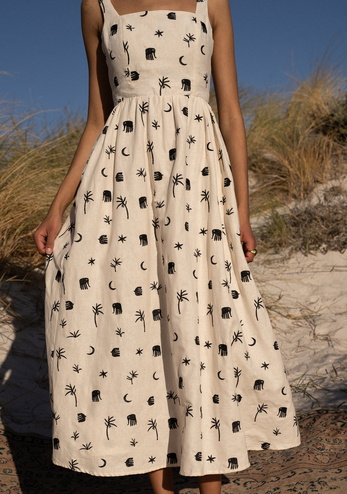 PALM DRESS - SAFARI HORIZON