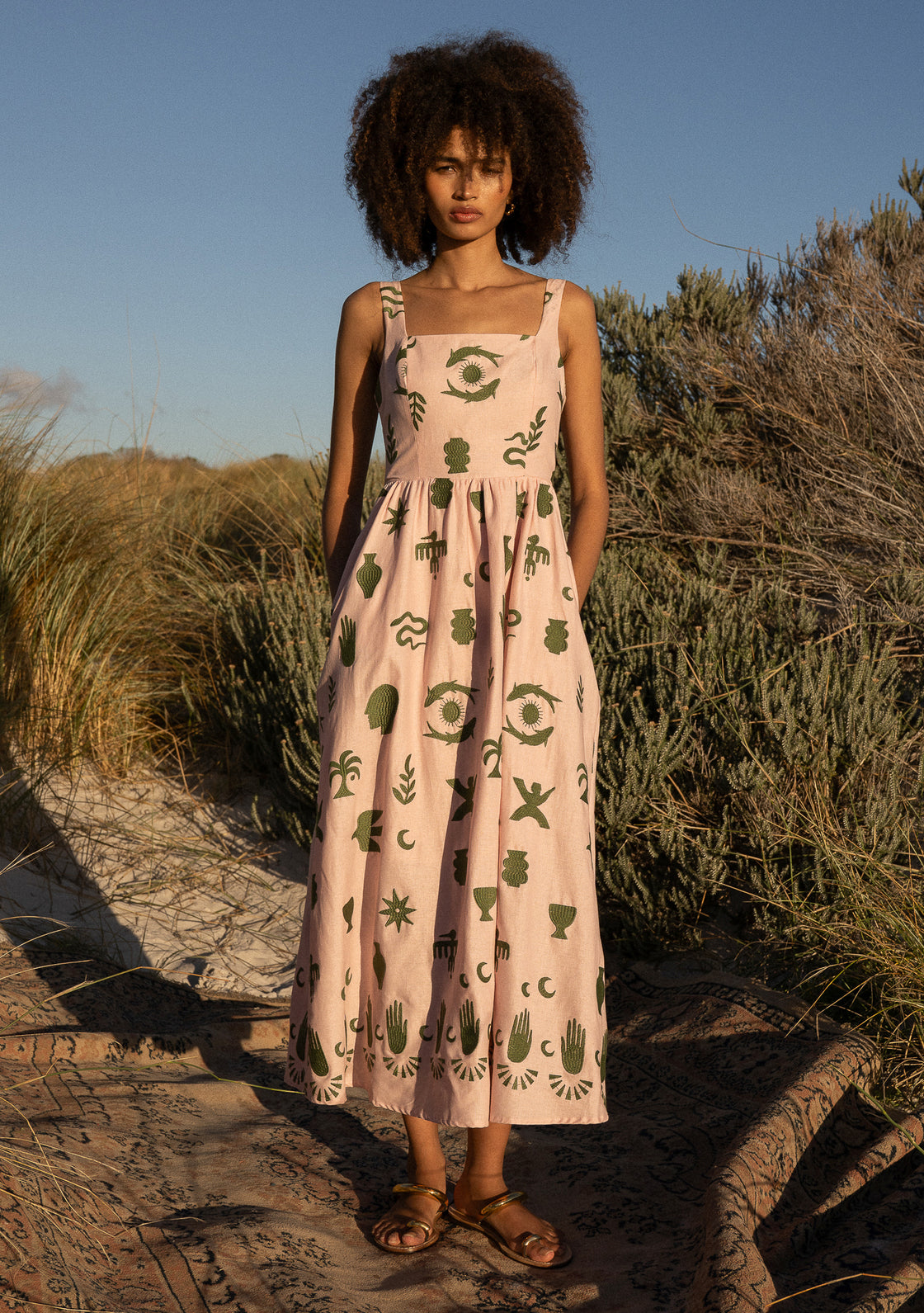 Palm Dress - Rose Dust