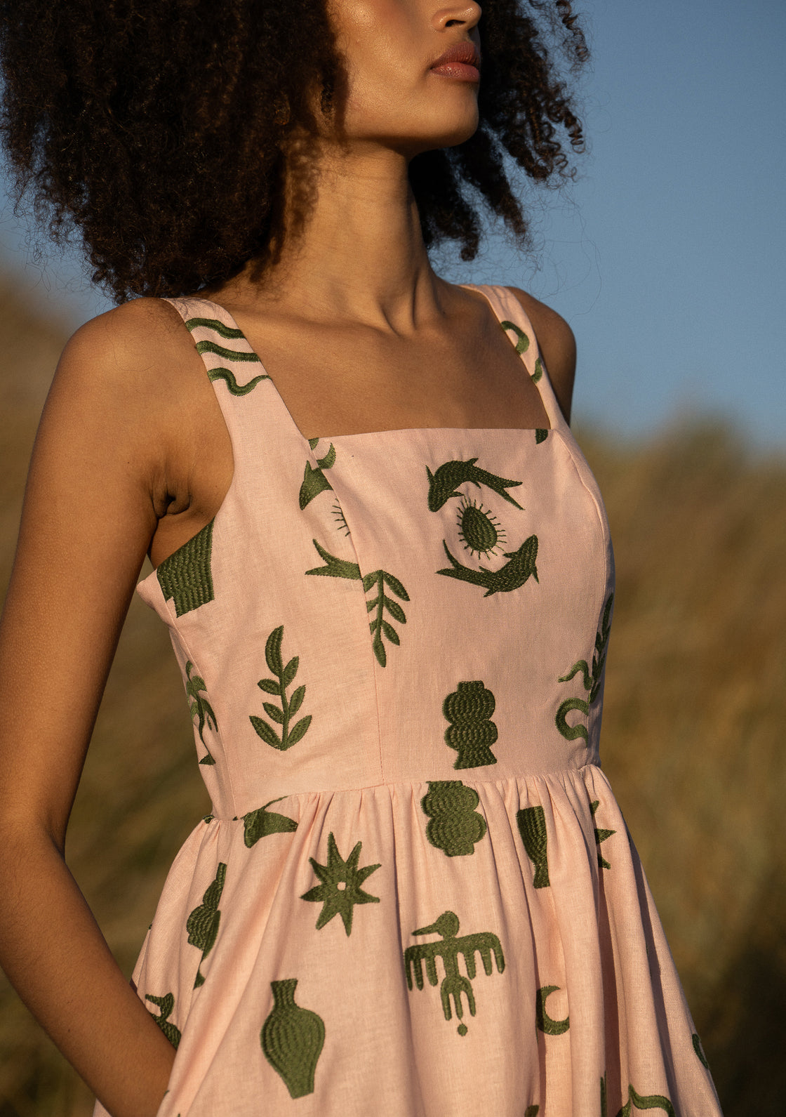 Palm Dress - Rose Dust