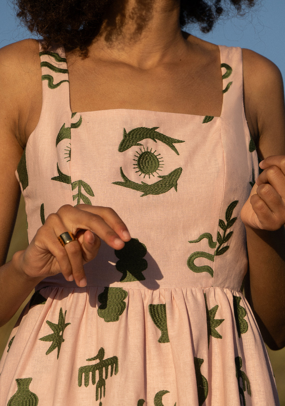 Palm Dress - Rose Dust