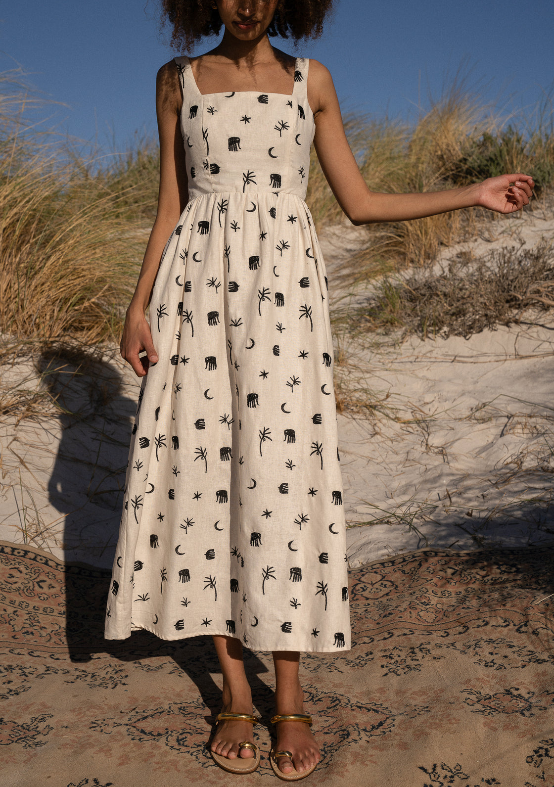 PALM DRESS - SAFARI HORIZON