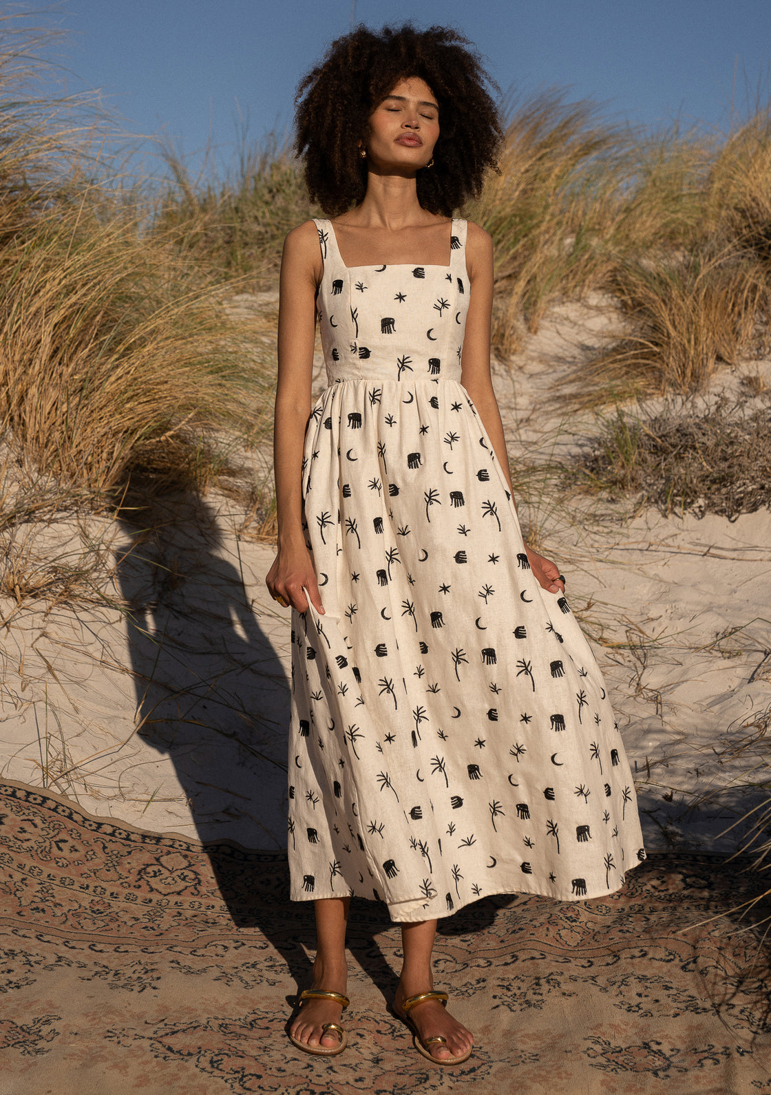 PALM DRESS - SAFARI HORIZON