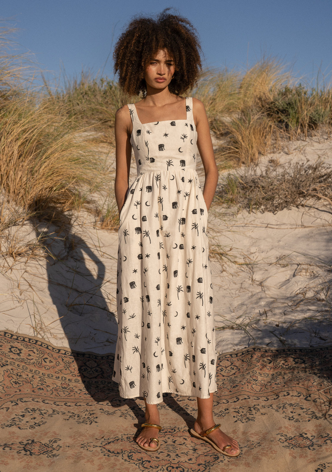 PALM DRESS - SAFARI HORIZON