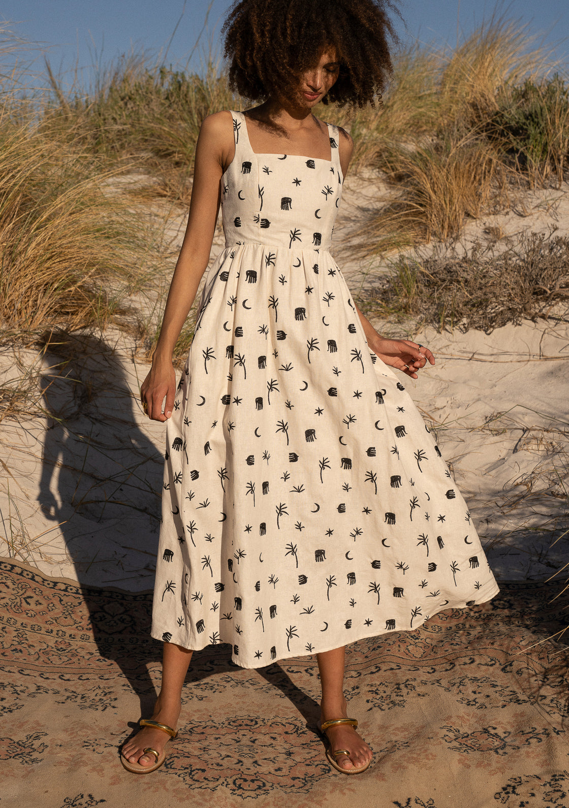 PALM DRESS - SAFARI HORIZON