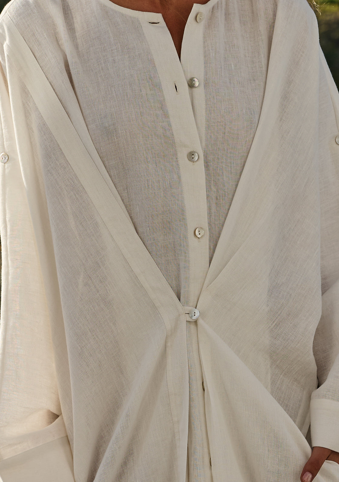 Linen Turmeric Dress - One Size