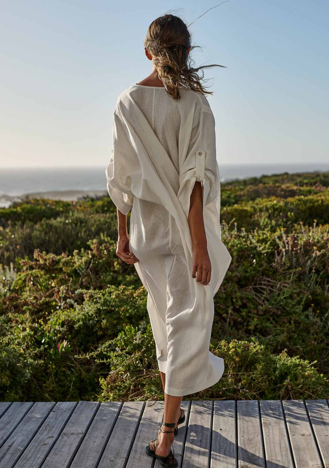 Linen Turmeric Dress - One Size